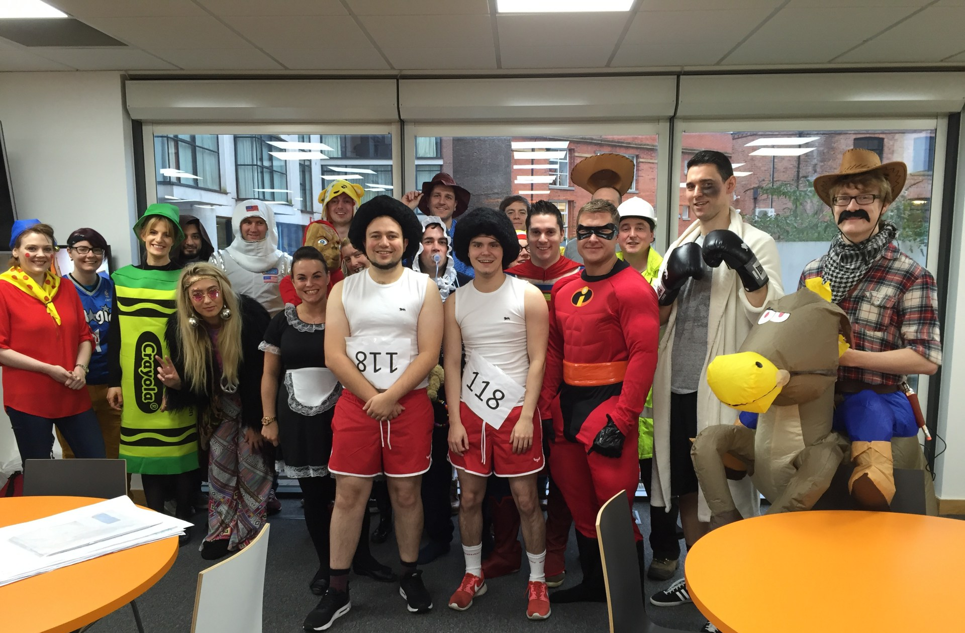 Children in Need capers at Cast towers